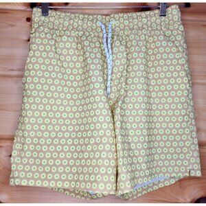 George Men's All Guy 7" Inseam Swim Trunks Shorts Lemonade Swim Size M (32/34)